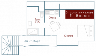 Plan de la location de charme honfleur