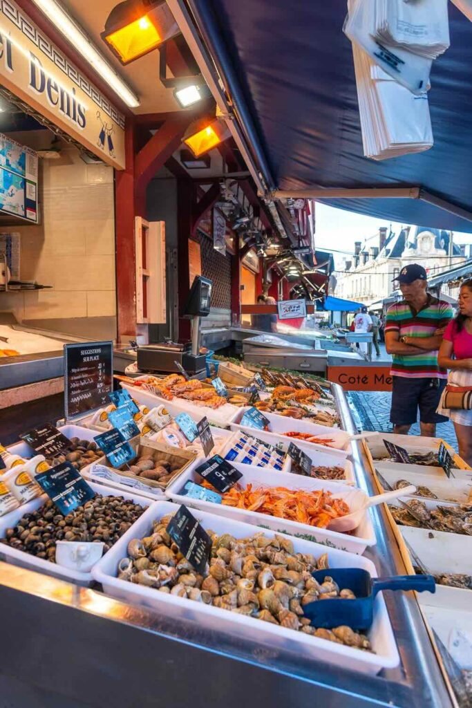 le marché aux poissons de Trouveille